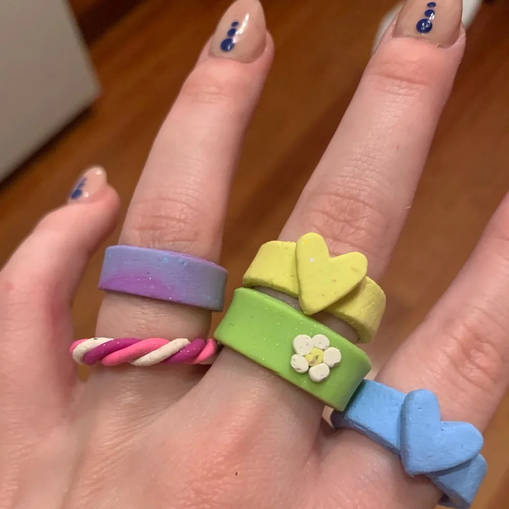 💗 CLAY RINGS 💗 handmade 😁 - Picture 5 of 8